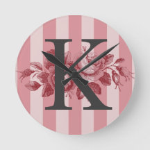 Monogram roze stripes Rozen