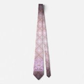 monogram (roze) stropdas (Voorkant)