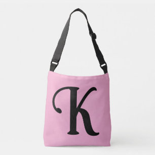 MONOGRAM ROZE TAS OVER DE SCHOUDER CUSTOM TOTE