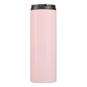 Monogram roze thermisch getumbler thermosbeker (Achterkant)