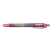 Monogram roze tinteling zwarte inkt pen (Bodem)
