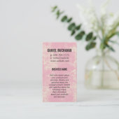 Monogram  Roze Visitekaartje (Staand voorkant)