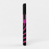 Monogram roze, zwart Glitter Zebra iPhone 11 Hoesj Case-Mate iPhone Case (Achterkant/rechts)