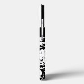 Monogram roze zwart wit gestreept Damask iPad Air Case-Mate iPhone Case (Achterkant / Links)