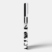 Monogram roze zwart wit gestreept Damask iPad Air Case-Mate iPhone Case (Achterkant / Rechts)