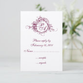 Monogram RSVP (Staand voorkant)