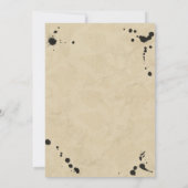 monogram rust- en inkt Vrijgezellenfeest Kaart (Achterkant)