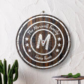 Monogram Rustic Barn Wood Dartbord