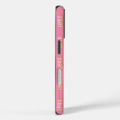 Monogram Rustic Daisy Floral Pink Case-Mate iPhone Case (Achterkant / Rechts)