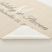 Monogram | Rustic Linen Kijk Sherpa Deken (3/4)