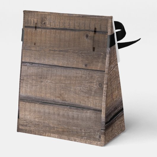 Monogram Rustiek Bruiloft Vrijgezellenfeest Verjaa Bedankdoosjes (Achterkant)