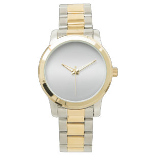 Monogram rustieke Blauwgroen vrouwen Horloge