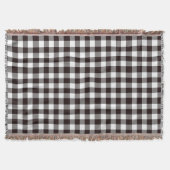 Monogram rustieke chique plaid deken (Voorkant)