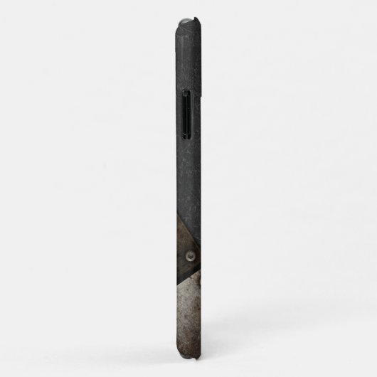 Monogram rustieke grunge mannelijk gepersonaliseer Case-Mate iPhone case (Achterkant/rechts)