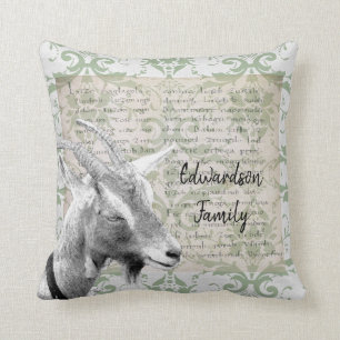 Monogram  Rustige geitenfamilie Kussen