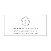  monogram rusttijd 	rubberstempel (Afrduk)