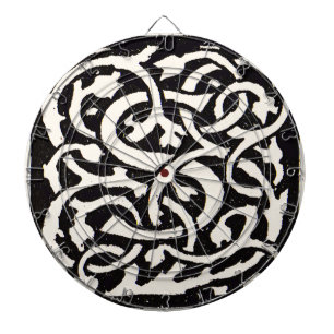 Monogram S Art Nieuwe Letter Dartbord