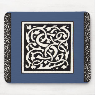  Monogram S Art Nieuwe Letter Muismat