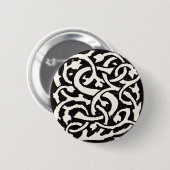  Monogram S Art Nieuwe Letter Ronde Button 5,7 Cm (Voorkant /achterkant)