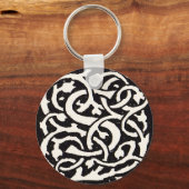  Monogram S Art Nieuwe Letter Sleutelhanger (Voorkant)