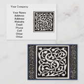  Monogram S Art Nieuwe Letter Visitekaartje (Voorkant / Achterkant)