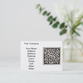  Monogram S Art Nieuwe Letter Visitekaartje (Staand voorkant)