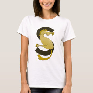 Monogram S Funny Pony Gepersonaliseerd T-shirt