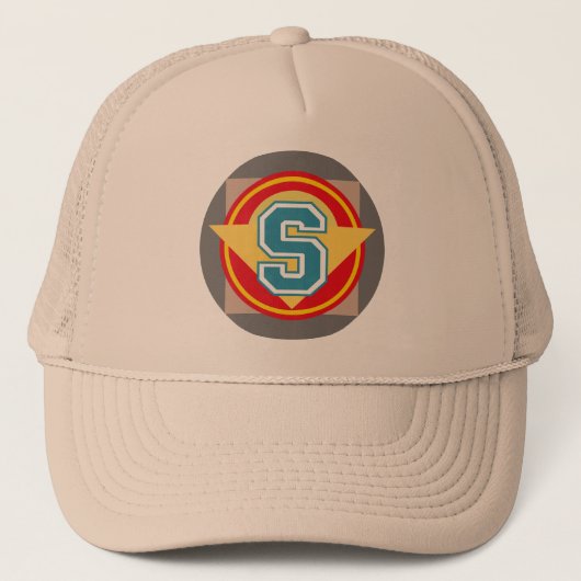 Monogram S-initiaal Trucker Pet (Voorkant)