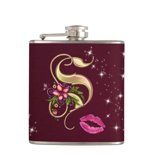 Monogram S-maatkolf, 6 oz. Heupfles (Voorkant)