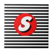 Monogram S. Tegeltje (Voorkant)