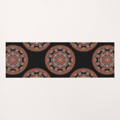 Monogram Safari Zonsondergang Boheemse Polka Dot M Yogamat (Achterkant (horizontaal))