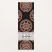 Monogram Safari Zonsondergang Boheemse Polka Dot M Yogamat (Voorkant)