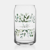 Monogram Sage Green Eucalyptus Greenery Leaves (Recto)