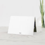 Monogram Sage Green Leaf Trouwfoto Dank u Kaart (Achterkant)