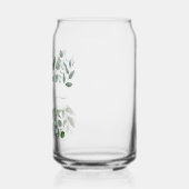 Monogram Salie Groene Eucalyptus Groene Bladeren   Blikvorm Glas (Links)