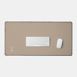 Monogram, salon, minimalistisch beige-bruin bureaumat