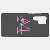Monogram Samsung Galaxy S22 Ultra Hoesje (Achterkant horizontaal)