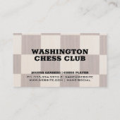 Monogram | Schaakstukken | Schaakbord Visitekaartje (Achterkant)
