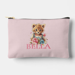 Monogram Schattige bloemroze Modern Minimalist Etui