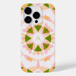 Monogram Schattige Groen  Roze Magische Ster Meisj Case-Mate iPhone 14 Pro Hoesje
