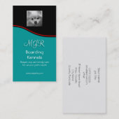 Monogram, Schattigee Pommerse Puppy, rode swoosh Visitekaartje (Voorkant / Achterkant)