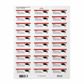 Monogram schoolkleurvak etiket (Full Sheet)