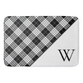 Monogram Schotse ruit Badmat (Voorkant)