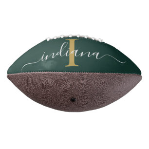 Monogram Schrift Gepersonaliseerde Naam Modern American Football