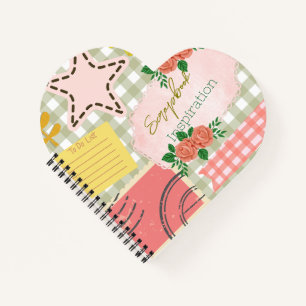 Monogram Scrapbook inspiratie Moderne retro Roze Notitieboek