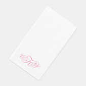 Monogram-script keukenpapier servet (Hoek)