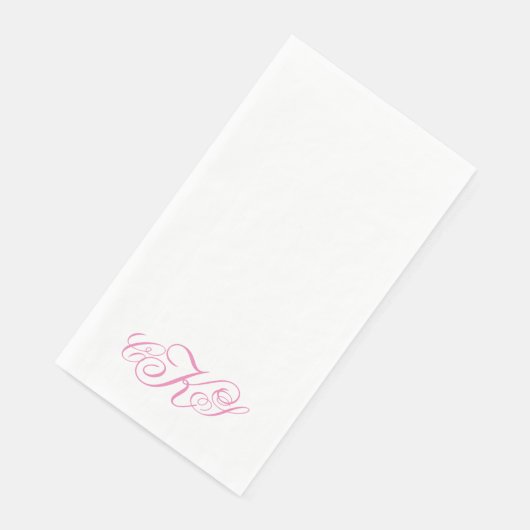 Monogram-script keukenpapier servet (Hoek)