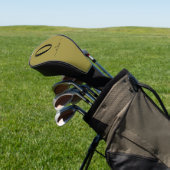 Monogram Script Name Personated Gold en Black Golfheadcover (Insitu)