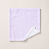 Monogram Script Signature Paars Bad Handdoek (Wasdoekje)