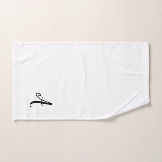 Monogram Script Trouw Badhanddoek Set Bad Handdoek (Handdoek)